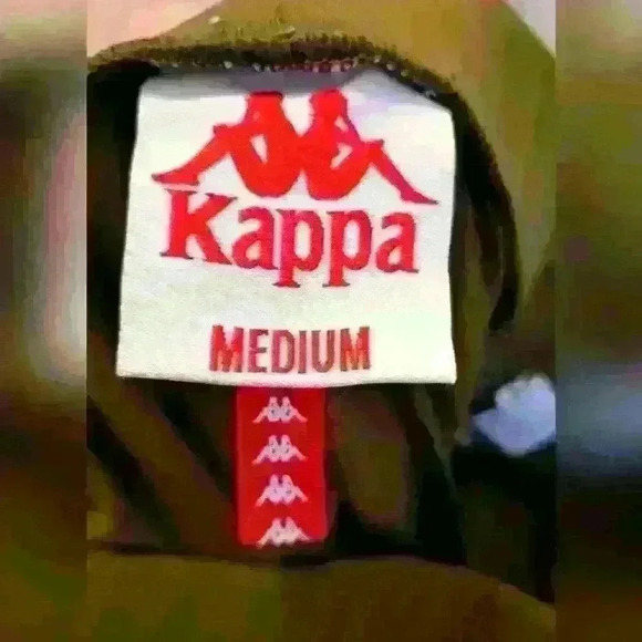 NWOT Y2K Kappa Olive Green Jogger Casual Comfy Gym Pants w/ Logo Strip SZ M - Picture 4 of 5